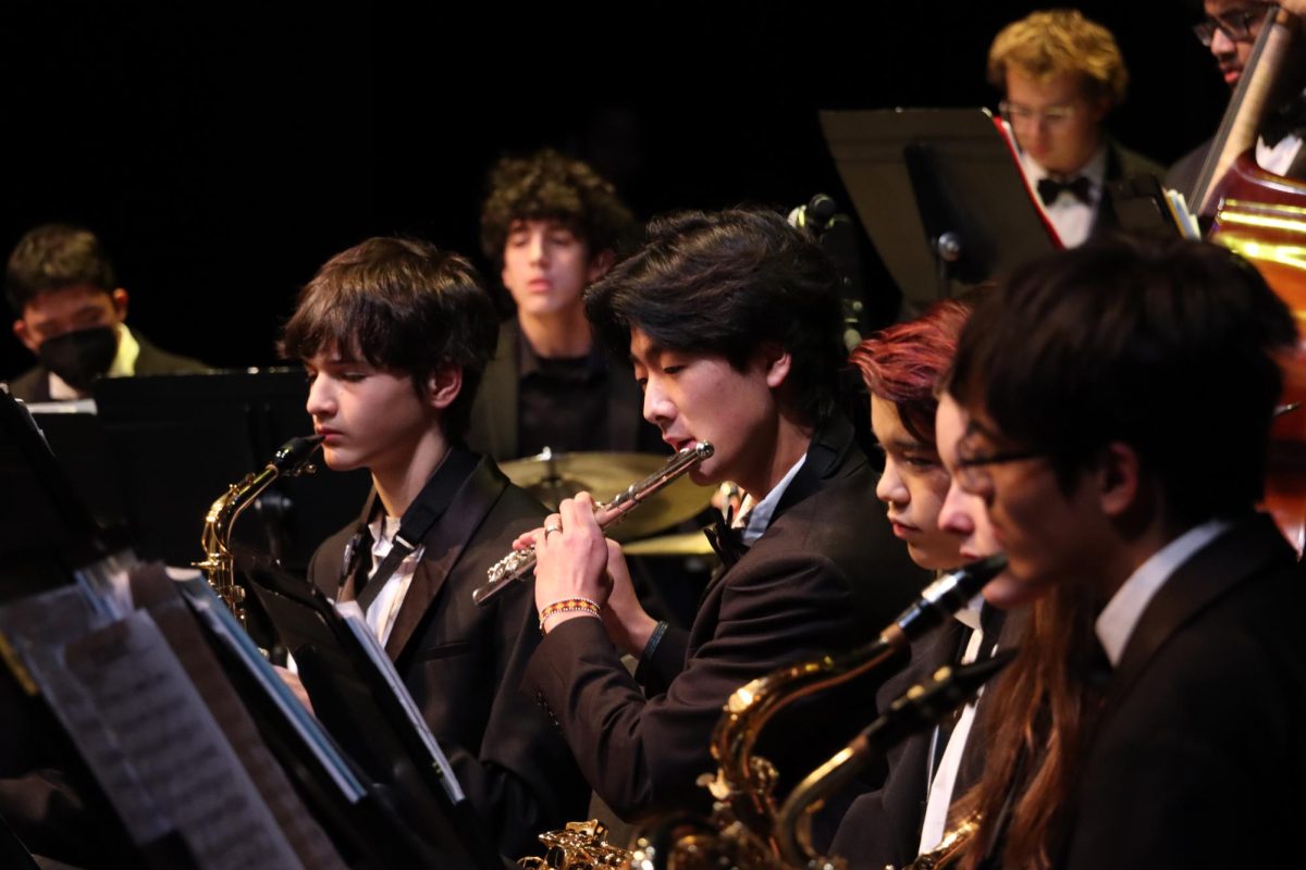 Glacier Peak's band members perform during the Fall Jazz Concert.